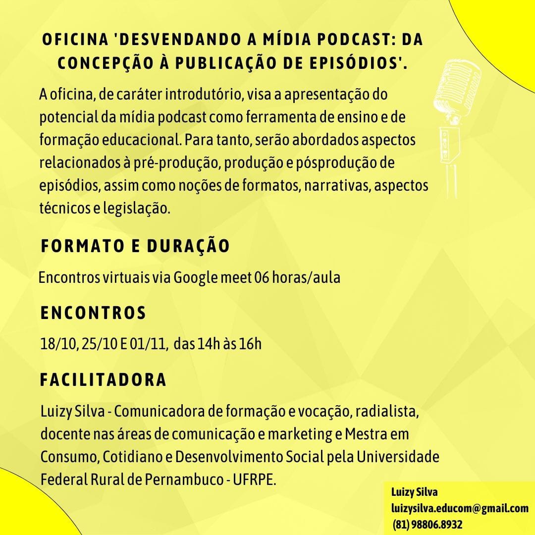 Oficina Desvendando a Mídia Podcast